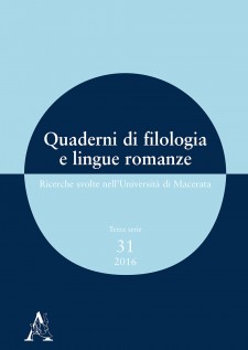 Quaderni di filologia e lingue romanze. Ricerche svolte nell'Università di Macerata (2016). Con CD-ROM. Vol. 31