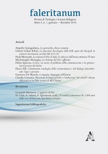 Faleritanum Rivista di teologia e scienze religiose (2016) Vol 1
