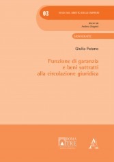 Funzione di garanzia e beni sottratti alla circolazione...