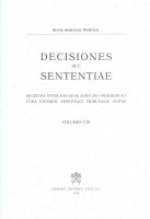 Decisiones seu sententiae. Selectae inter eas quae anno 2011 prodierunt cura eiusdem apostolici tribunalis editae. Vol. 