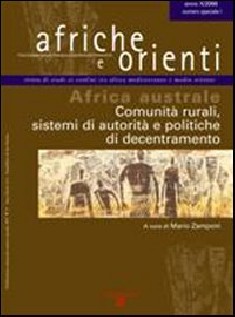AFRICHE E ORIENTI N 1/08 AFRICA AUSTRA