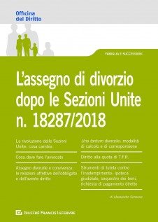 L'assegno di divorzio dopo le Sezioni Unite n.18287/2018