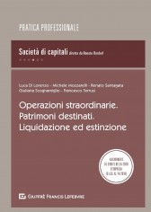 Operazioni straordinarie. Patrimoni destinati....