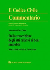 Della trascrizione degli atti relativi ai beni immobili....