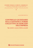 Controllo giudiziario sulla gestione e forme collettive di esercizio dell'impresa. Tipi, attività e contesto di allerta azien