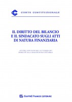 Il diritto del bilancio e il sindacato sugli atti di natura finanziaria. Atti del Convegno del 16-17 marzo 2017 dedicato alla