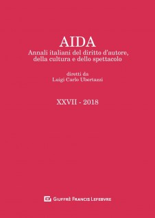 Aida. Annali italiani del diritto d'autore, della cultura e dello spettacolo (2018)