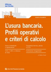 L'usura bancaria. Profili operativi e criteri di calcolo
