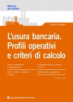 L'usura bancaria. Profili operativi e criteri di calcolo