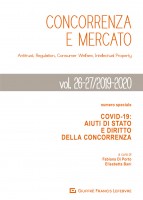 Concorrenza e mercato. Antitrust, regulation, consumer welfare, intellectual property (2019-2020). Vol. 26-27: Covid-19. Aiut