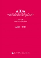 Aida. Annali italiani del diritto d'autore, della cultura e dello spettacolo (2020). Vol. 29