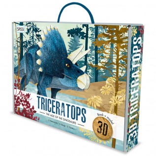 3D Triceratops. The Age of the Dinosaurs. Con Giocattolo