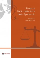 Rivista di diritto delle arti e dello spettacolo (2019)....